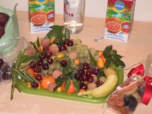 Frutta, succhi e vodka